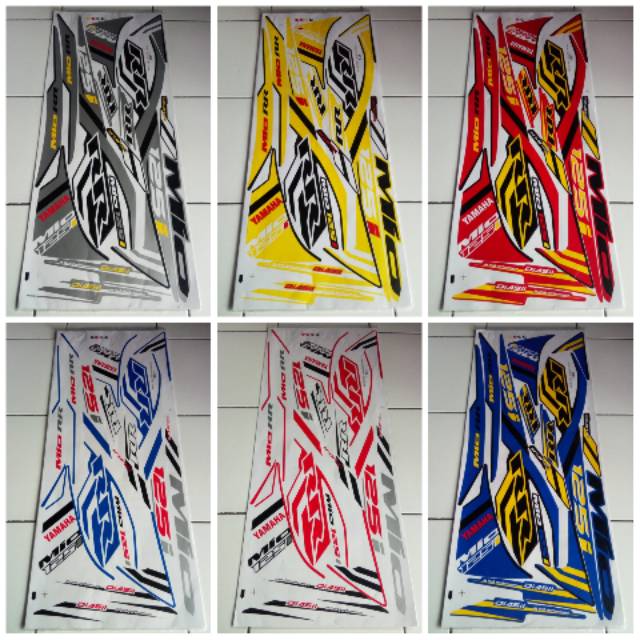 Striping Stiker Lis Variasi Motor Yamaha Xeon RC - Mio 125i RR Thailand