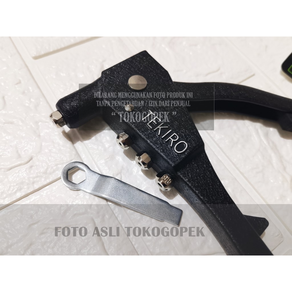 TEKIRO HAND RIVETER EKONOMIS GT-HR1823 - TANG RIVET 2.4mm-4.8mm w PAKU