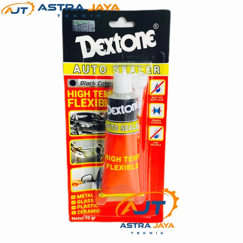 

DEXTONE Lem Auto Sealer 70 gram Hitam - Lem Silicone Mobil Tube Besar Black 70gr