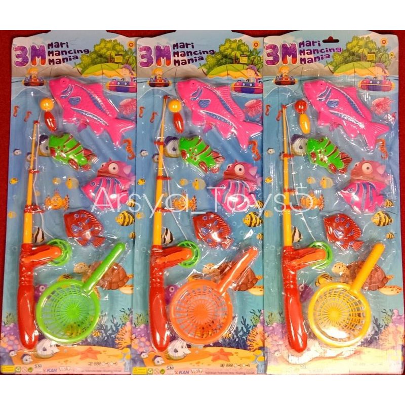 Mainan Anak Pancing 3M Ikan Fishing Set MP555-1