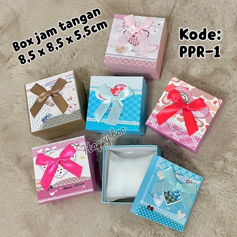 kotak jam tangan ppr-1 box kotak kado gift box jam tangan kotak jam motif box jam