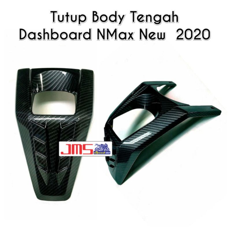 cover tutup carbon bodi tengah dashboard yamaha nmax new nemo