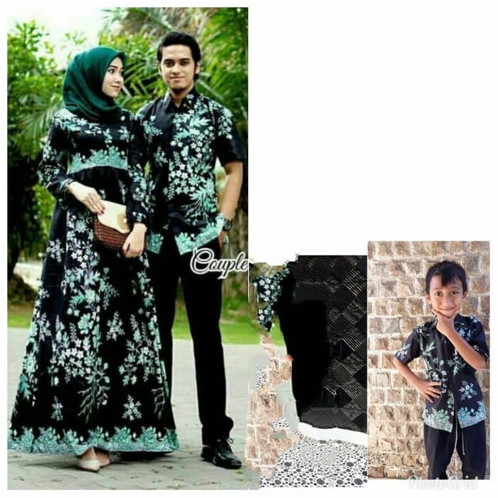 Unik Baju Batik Couple Bambu Ayah Ibu Anak Cowok Pakaian Batik Keluarga Maroon Limited