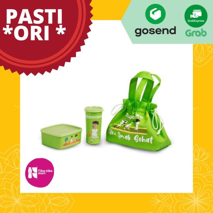 OPEN RESSELER tupperware mickey mouse lunch set kotak bekal anak Minnie mouse lunch