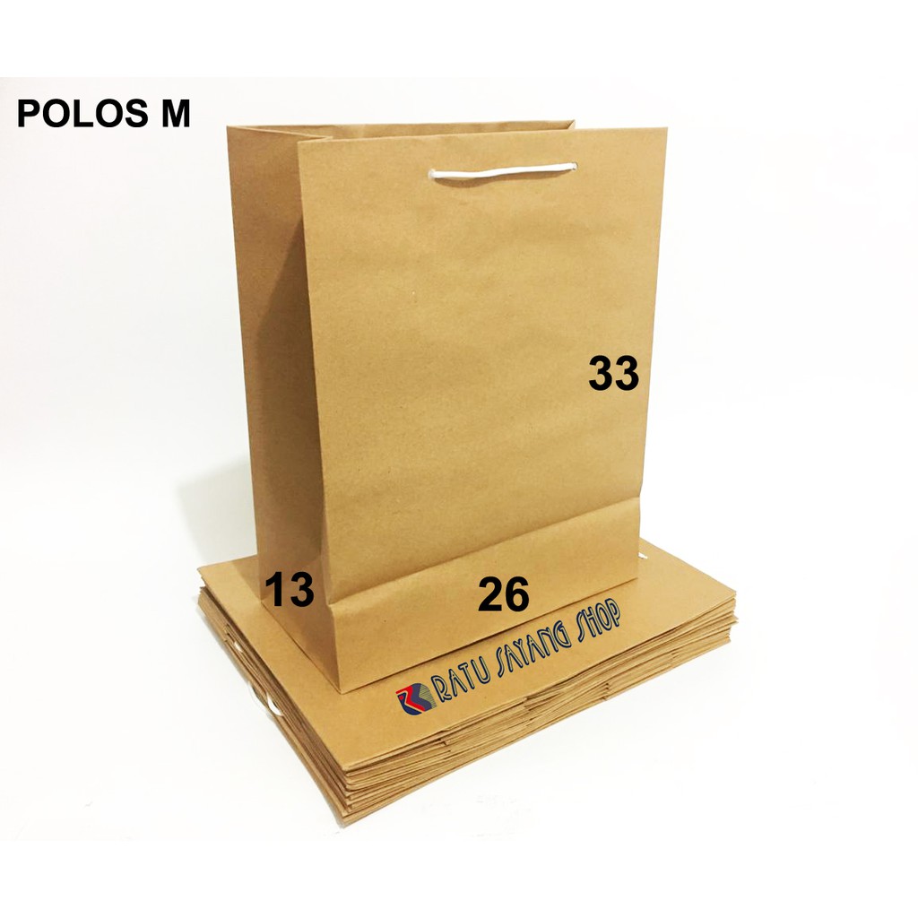 

TAS PAPER BAG POLOS M (26 X 13 X 33)