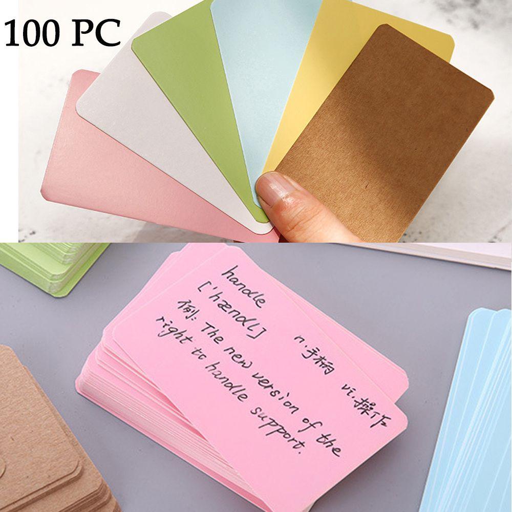 Pineapple 100pcs/Set Kartu Nama Vintage Bookmark Boxed Blank Word Cards