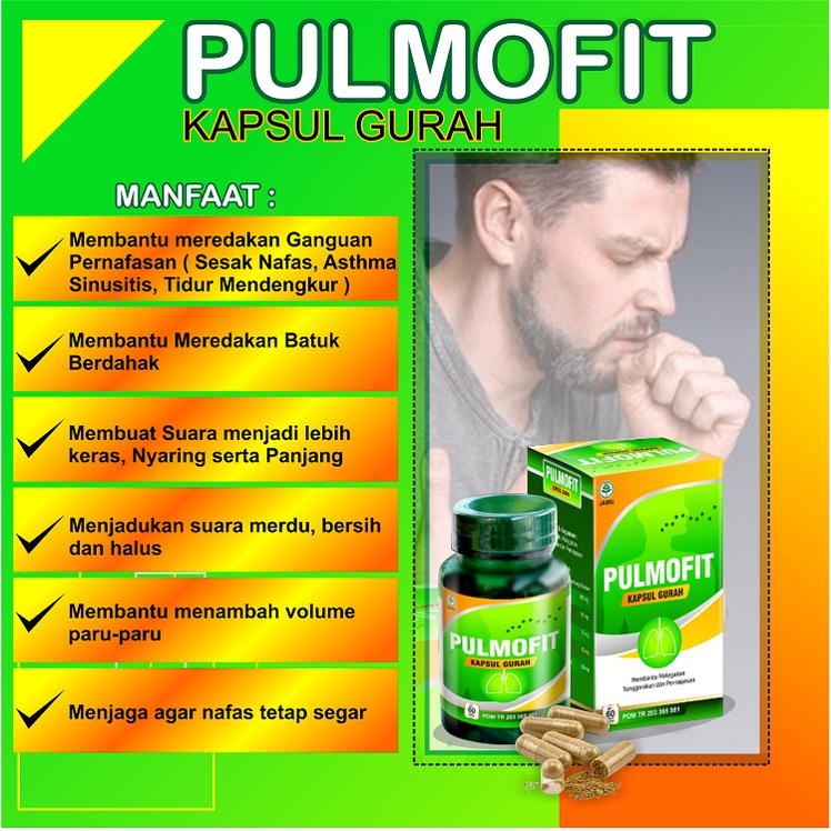 PULMOFIT ORIGINAL Kapsul Gurah Obat Gurah Herbal Obat Sesak Nafas Obat ASMA Obat Sinusitis-2