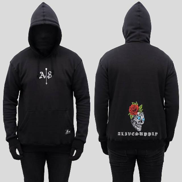 JAKET HOODIE ALIVE SUPPLY - HOODIE ALIVE SUPPLY - SWEATER ALIVE SUPPLY