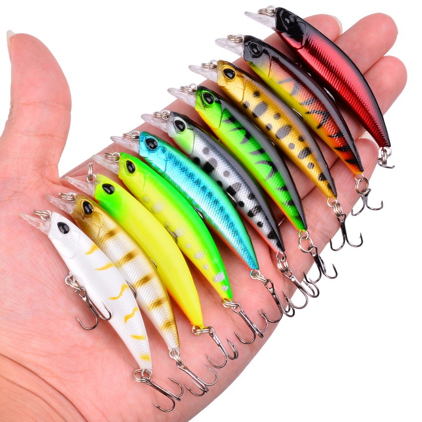 1Pcs Sinking Minnow Umpan Pancing Fishing Lure 6.5cm 4g Swimbait Ikan