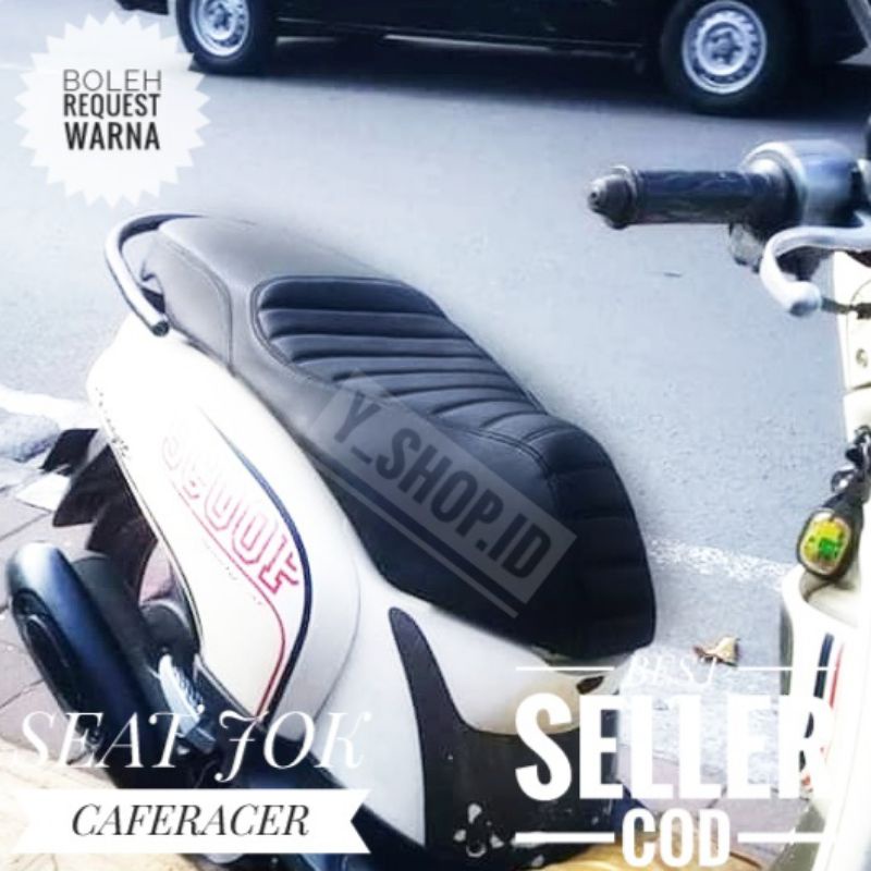 Kulit Jok Motor Caferacer Scoopy Old All New 2022 Semua Motor