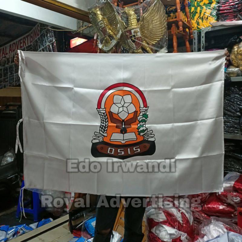 

Bendera OSIS SMA Bendera OSIS SMK Bahan Satin Ukuran 90 x 135 cm Ready Stock Berkualitas