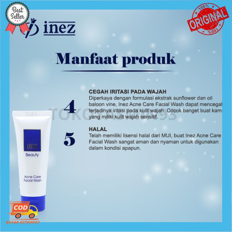 Inez Acne Care Facial Wash Murah