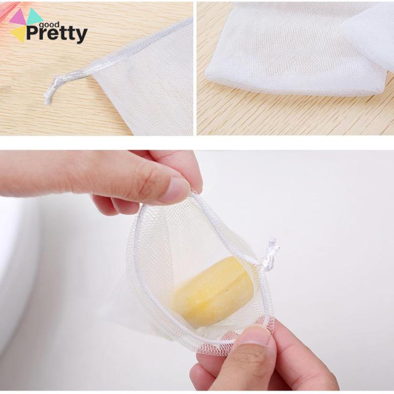 Foaming Mesh Pembersih Wajah Cleansing Mesh Handmade Soap Mesh Bag - PD