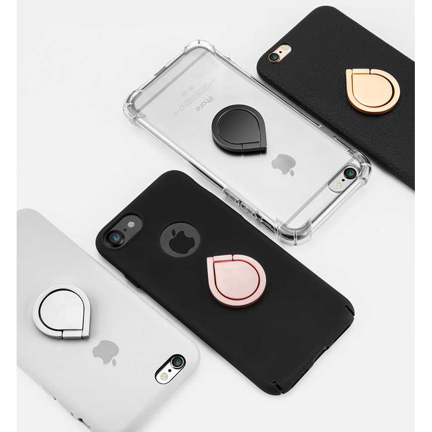 AA1- Metal iRing Smartphone Holder Desain Tear Drop - 170908