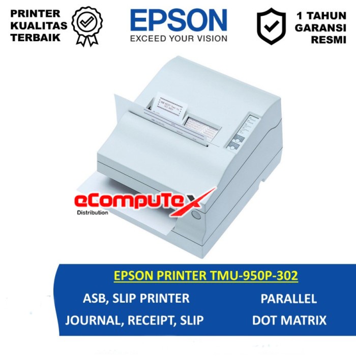 PRINTER EPSON KASIR NOTA TMU-950P / TMU950P | ASB | SLIP PRINTER | PARARELL GARANSI RESMI