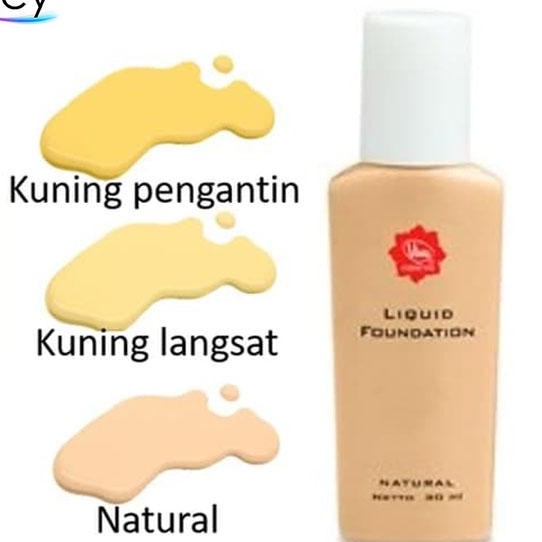 (NEW) Viva Liquid Foundation With Bengkuang Extra (natural dan kuning langsat)