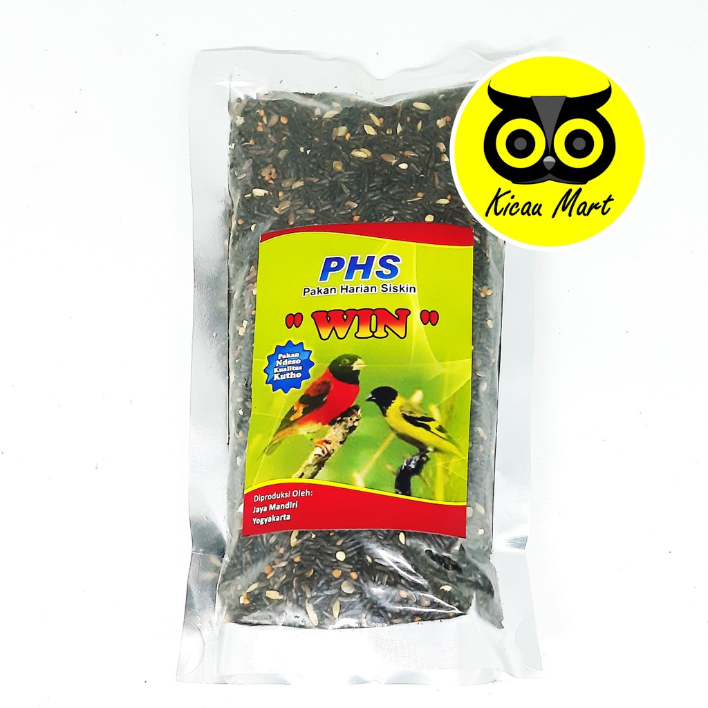 PAKAN MAKANAN HARIAN BURUNG SISKIN BIJI MILLET MILET PHS WIN JAYA MANDIRI KEMASAN PLASTIK PKSISJM