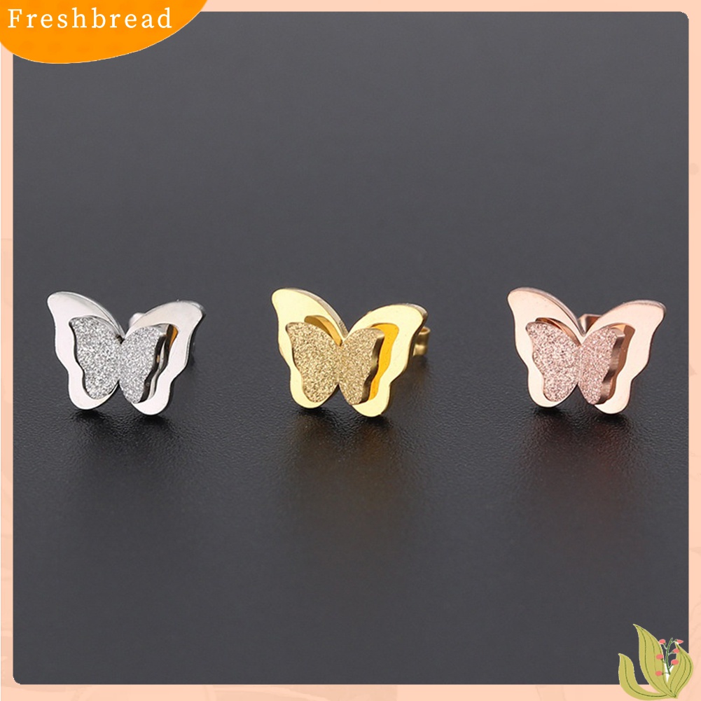 Terlaris Fashion Butterfly Women Ear Studs Earrings Evening Party Jewelry Gift Charming