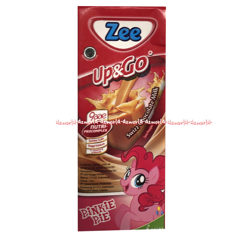 Zee Up &amp; Go 200ml Susu UHT Coklat Strawberry Susu Kotak Anak Siap Minum Cokelat Upgo Up&amp;go Zii