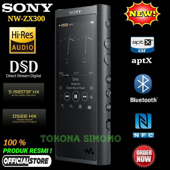 Sony Nw Zx300 Hi-Res Walkman 64Gb Digital Music Player Original