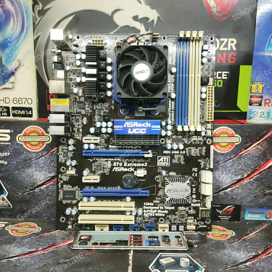 Motherboard AMD AM3 ASRock 870 Xtreme 3 Processor Athlon II X4 635