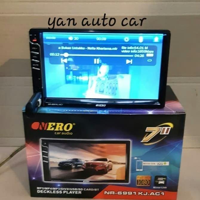 Head Unit Double Din LED Mobil with Mirror Link Android Avanza Xenia