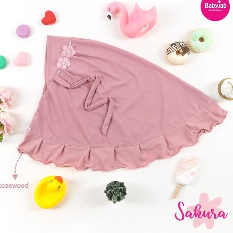 ❁ Hijab Sakura Babyjab / jilbab anak / hijab anak SD / kerudung bayi lucu ➮