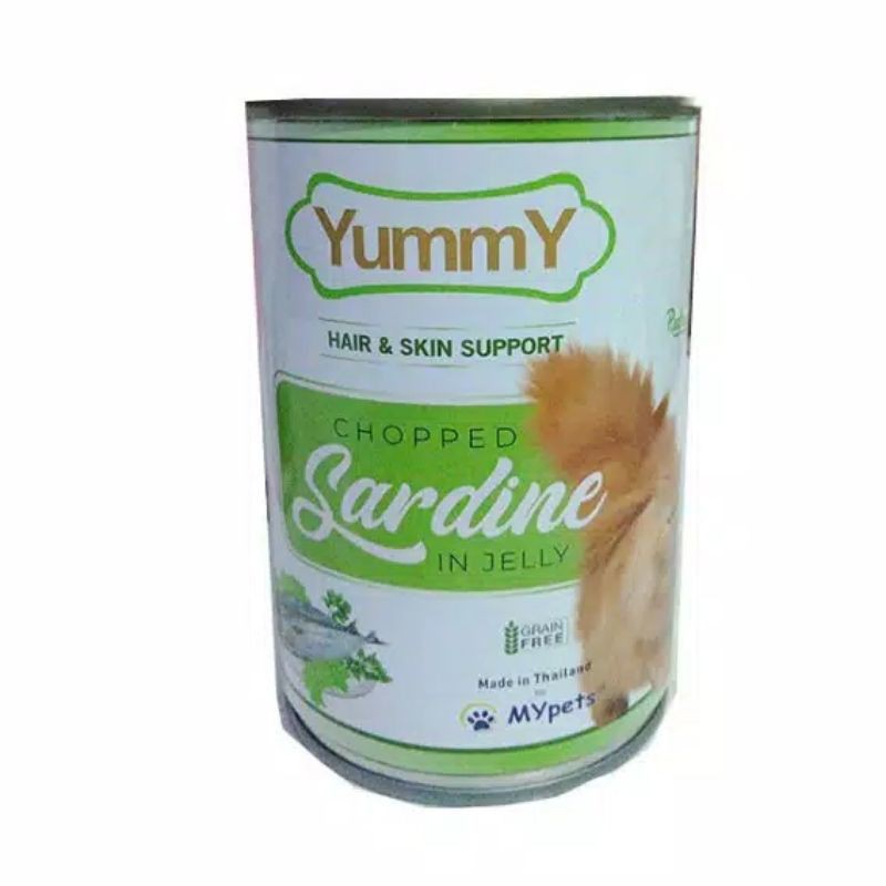 Makanan Kucing Yummy Kaleng 400gr Kitten Tuna Salmon/ Shrimp/ Chicken/ Adult Red / Wet Cat Food