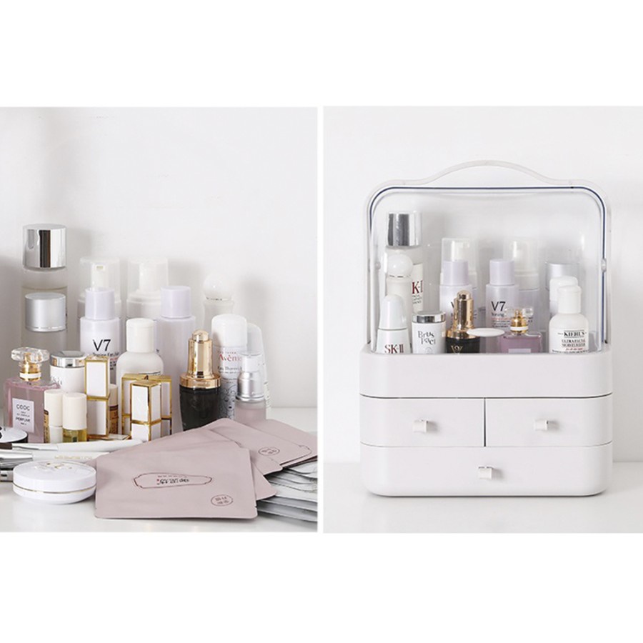 NEW SHENAR RAK KOSMETIK 3 LACI COSMETIC STORAGE BOX| TEMPAT KOSMETIK ORGANIZER| KOTAK MAKE UP STORAGE ORGANIZER