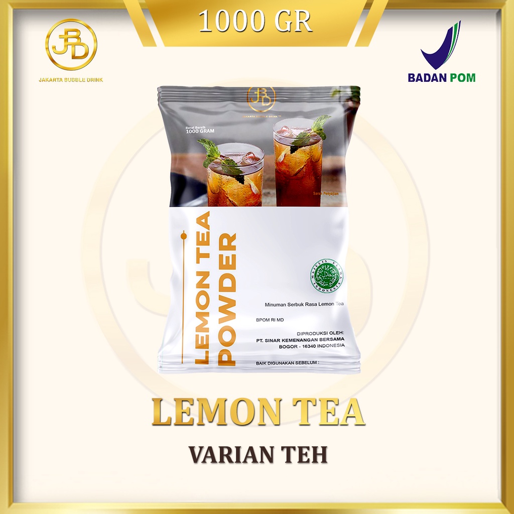 Bubuk Minuman Premium LEMON TEA -Jakarta Bubble Drink | BPOM&amp;HALAL