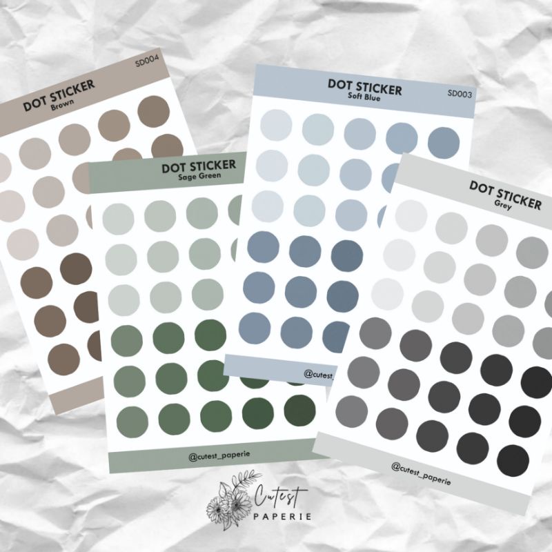 

DOT STICKER / STIKER BULAT AESTHETIC JOURNAL DECO PASTEL SOFT