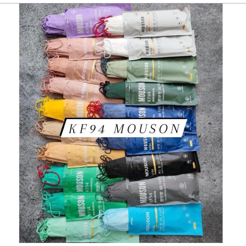 READY STOK 10 lbr KF MOUSON KF94 MERK MOUSON TALI SENADA DENGAN MASKER. KF94 KF MOUSON RAINBOW PELANGI