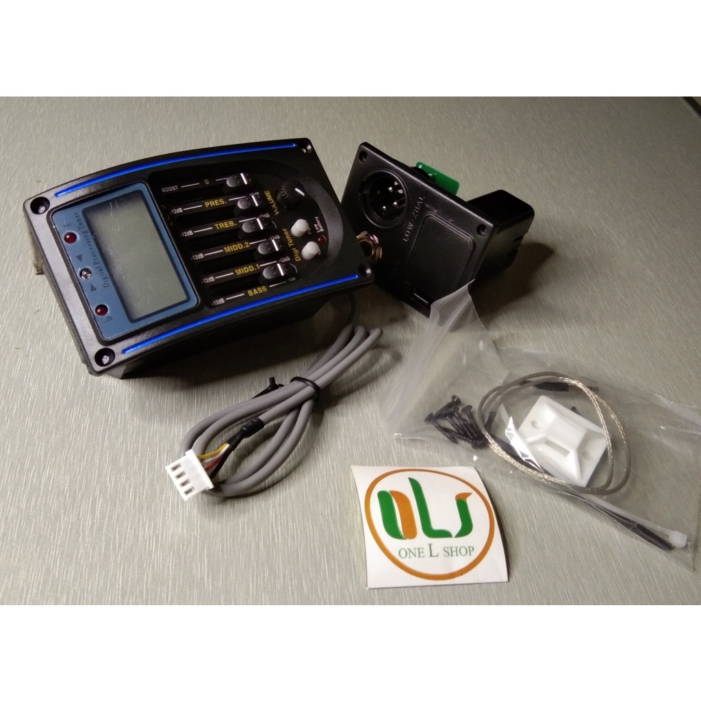 EQUALIZER GITAR LC 5 PREAMP GITAR AKUSTIK ELEKTRIK PIEZO