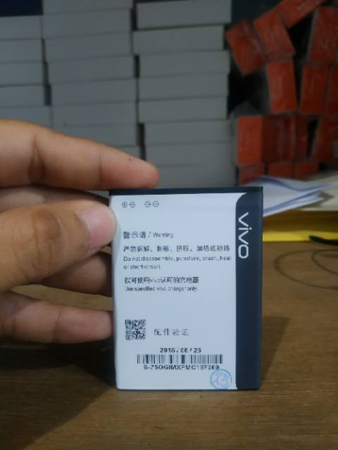 BATRE BATERAI BATERE VIVO Y21 Y22 Y15 Y13 B-75 ORIGINAL BATTERY