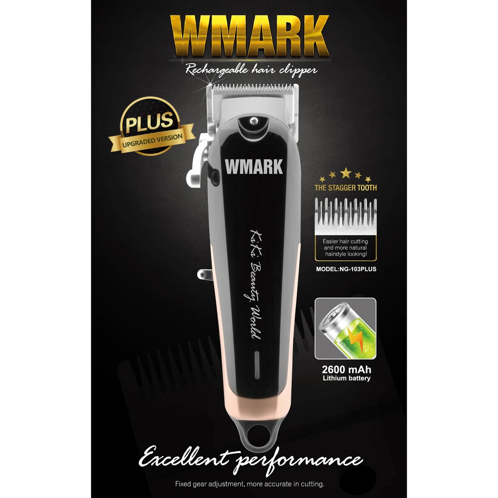 WMARK NG-103 PLUS - PREMIUM Set Professional Electric Hair Clipper Trimmer - Alat Cukur Profesional