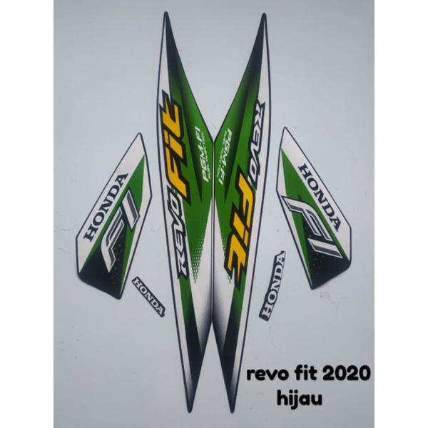 STRIPING MOTOR REVO FIT 2020 WARNA HIJAU