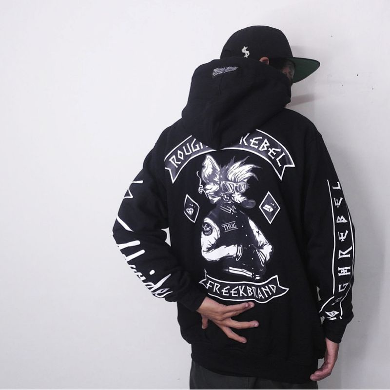 Thug Zipper Hoodie - RoughRebel Official Store