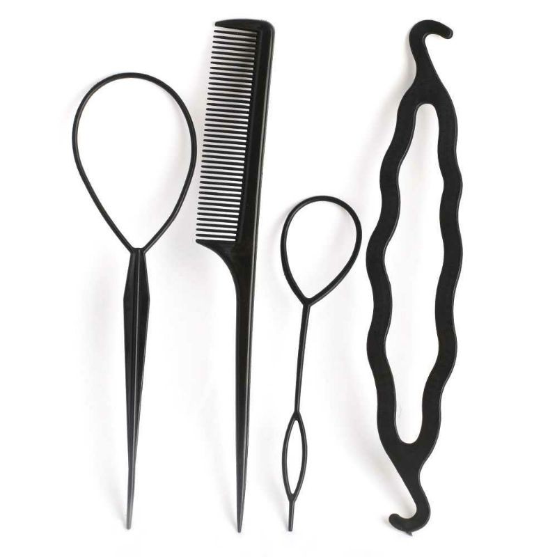 alat styling rambut ALAT STYLING SANGGUL RAMBUT 4 in 1 SET SISIR PENJEPIT SANGGUL