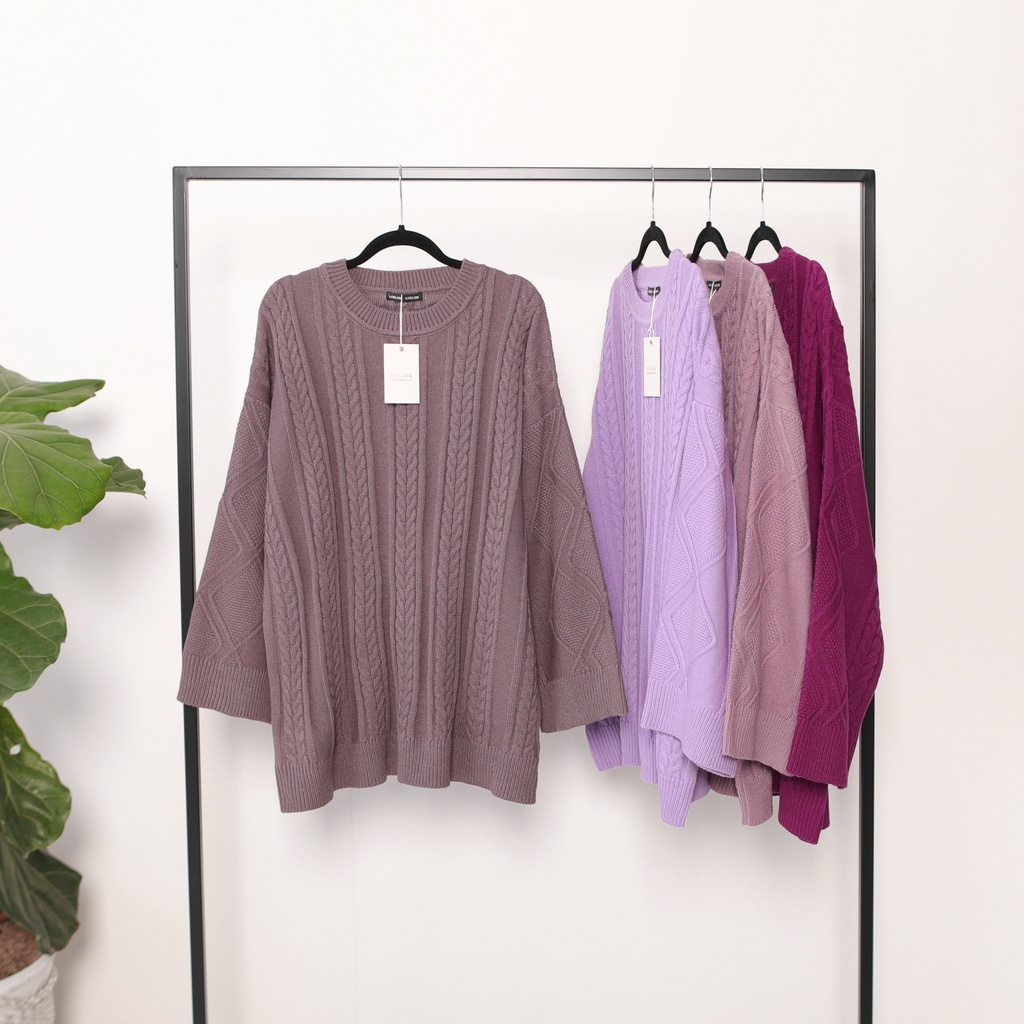 LOILOK - Punuma Knit SWEATER RAJUT TEBAL LENGAN PANJANG OVERSIZED