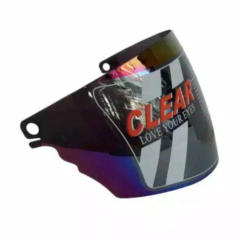 Kaca helm visor helm Hiu/BMC turing/BMC suncity silver/pelangi/Hitam/putih