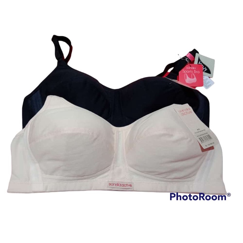 bra sport wanita active  basic tanpa busa (busa tipis) tanpa kawat (art N15-2932B )brand sorella