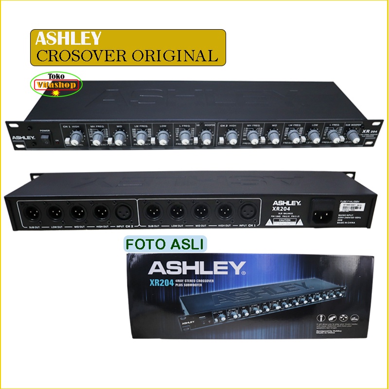 CROSSOVER ASHLEY XR-204 CROSVER ORIGINAL 4 WAY ASHLEY-XR204 STEREO