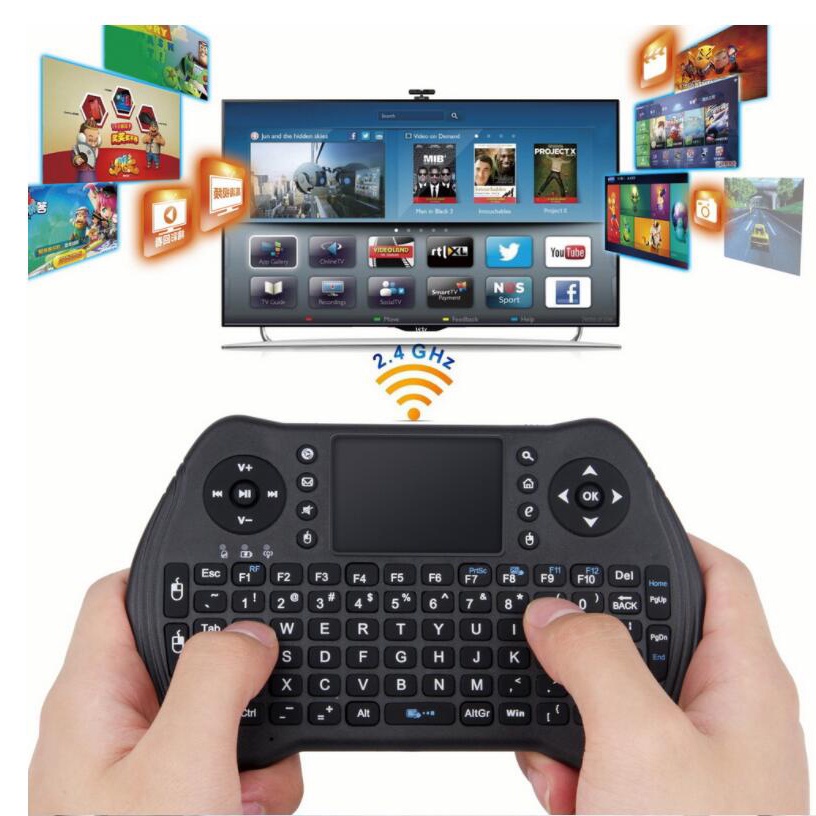 Keyboard Wireless 2.4GHz with Touchpad / Keyboard