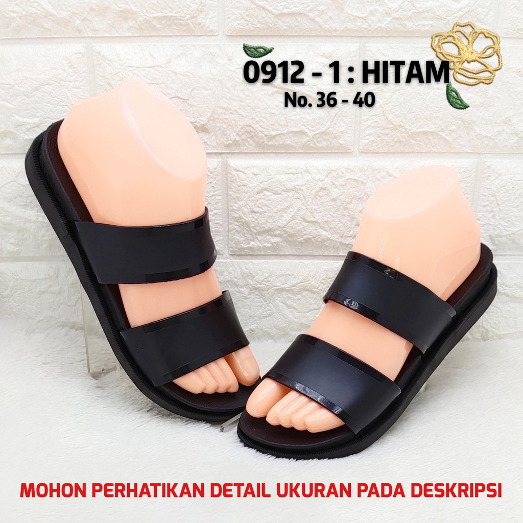 ( COD ) Sandal Wanita Balance 0912 1 BAN 2 Jelly Tebal Original Empuk Lentur Cantik Nice Diskon