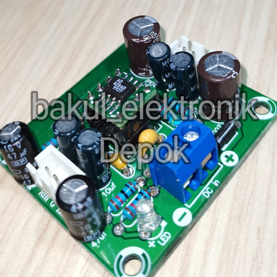 PRE AMP  PREAMP 12v STEREO AD828   SINGLE SUPLY