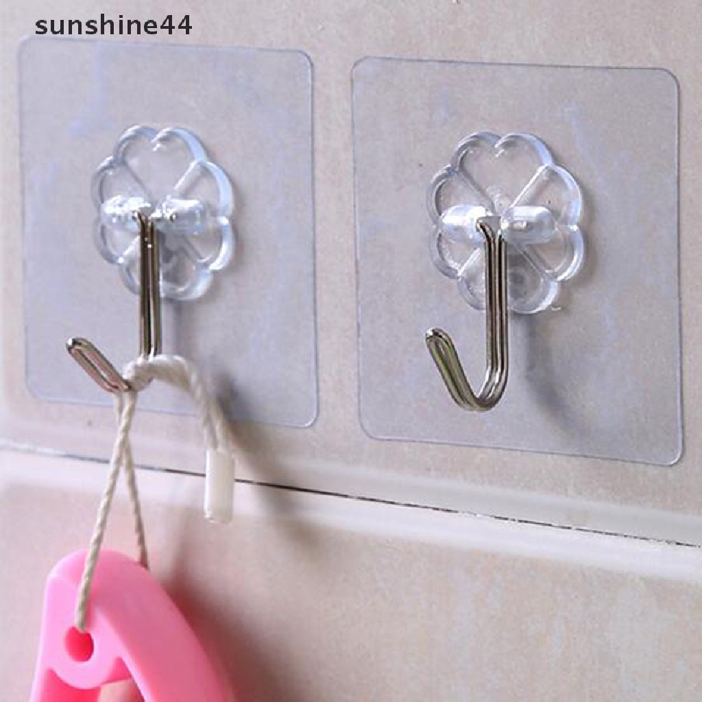 Sunshine 1pc Gantungan Dinding Dengan Suction Cup Kuat Untuk Dapur / Kamar Mandi