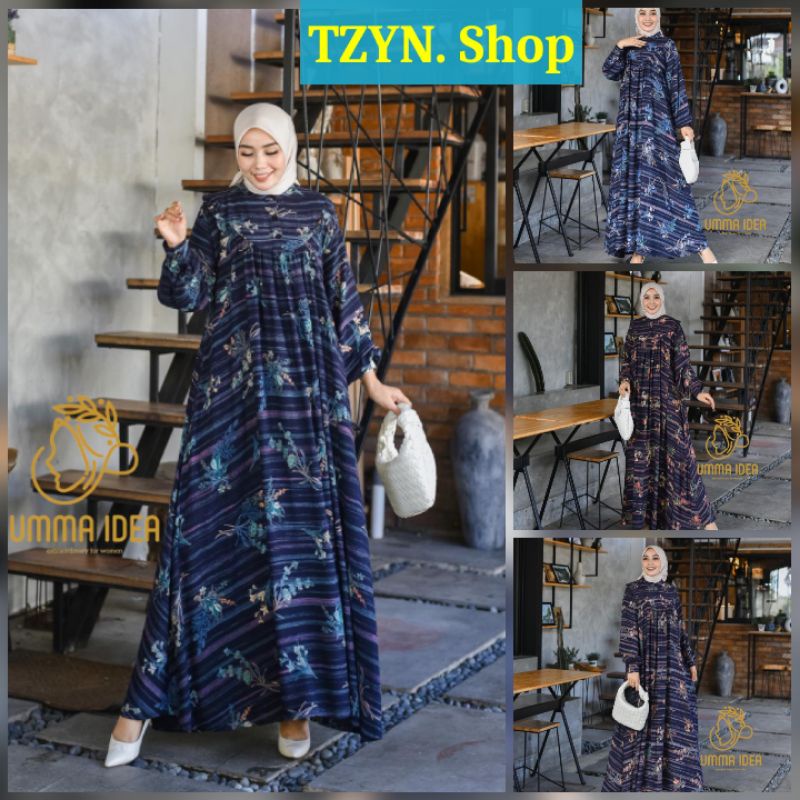 Umma Idea || Khanza Midi Dress Series 2 By Umma Idea_adm8