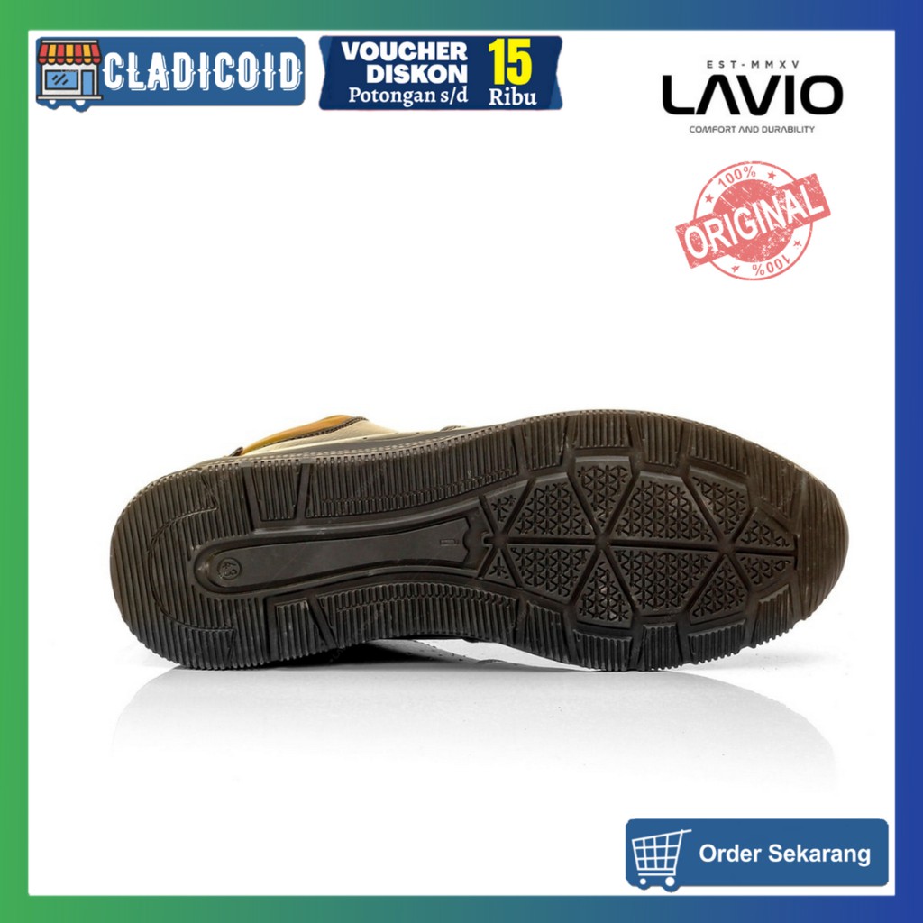 Sepatu Safety Pria Ujung Besi Model Sporty dan Stylish Keren Lavio Vander Original Terbaru