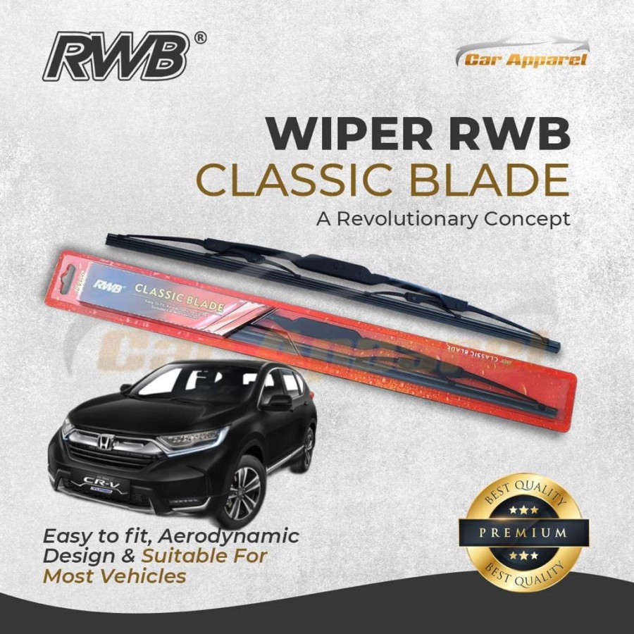 RWB Classic Wiper CRV Turbo 2017-2022 / Windshield CRV Turbo 2 Pcs