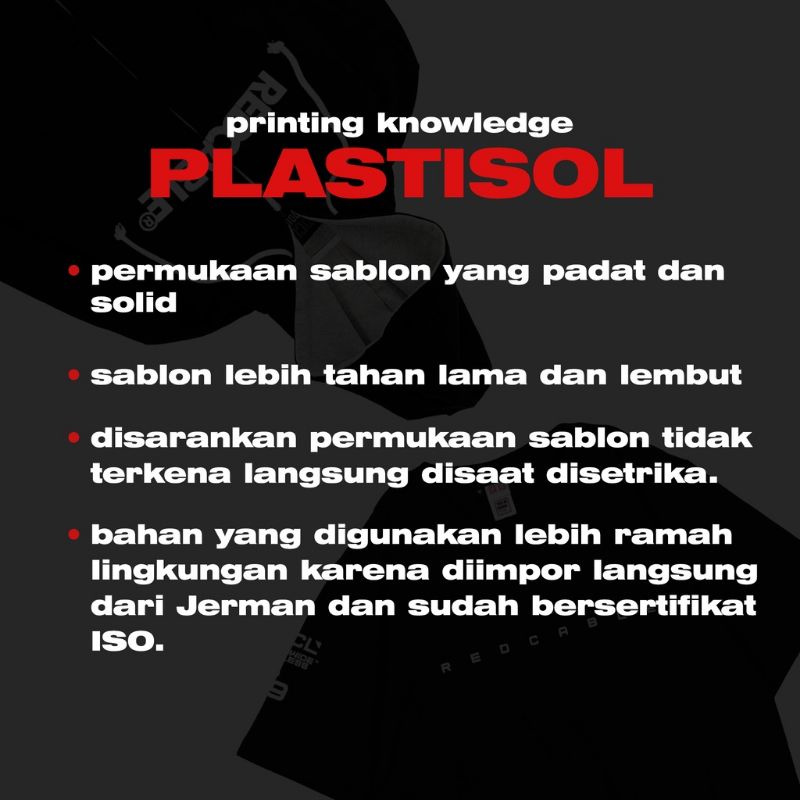 KAOS PRIA T-SHIRT RED CABLE BLACK